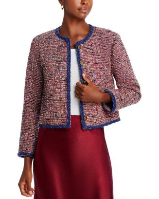 AQUA Tweed Jacket - Exclusive   | Bloomingdale's Women | Bloomingdale's (US)