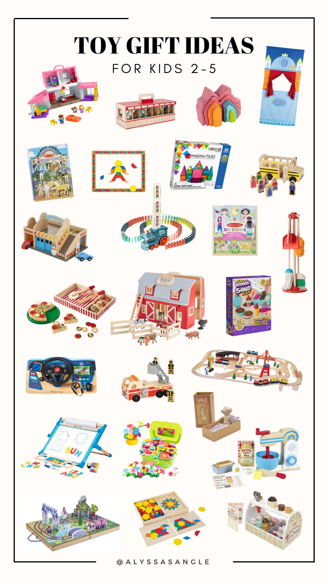 The best Christmas gift list for toys for ages 0-5+!

Toys | Melissa + Doug | pretend play | gifts for kids | gifts for toddlers 

#LTKGiftGuide #LTKSaleAlert #LTKKids