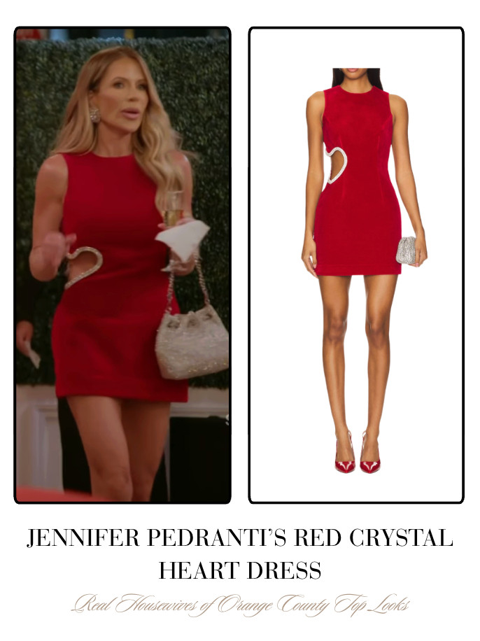  Jennifer Pedranti's Red Crystal Heart Dress 

 