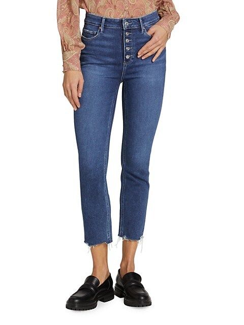 Cindy High-Waisted Slim-Leg Ankle-Crop Jeans | Saks Fifth Avenue