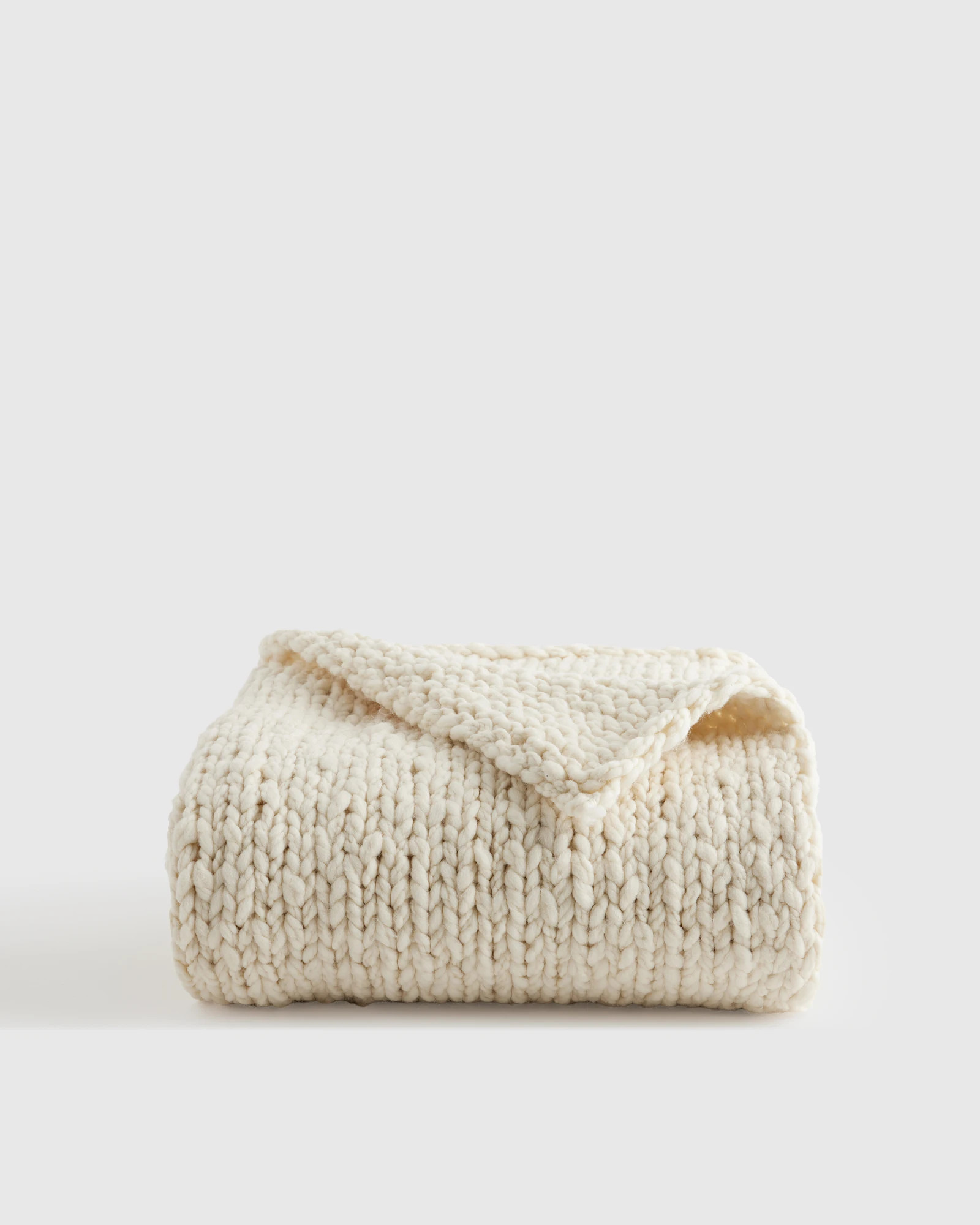 Chunky Hand Knit Wool Throw | Quince