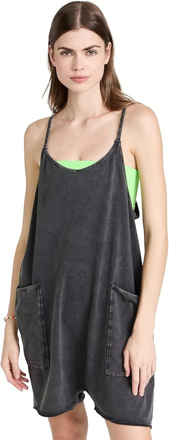 FP Movement Women's Hot Shot Romper, Black, S | Amazon (US)