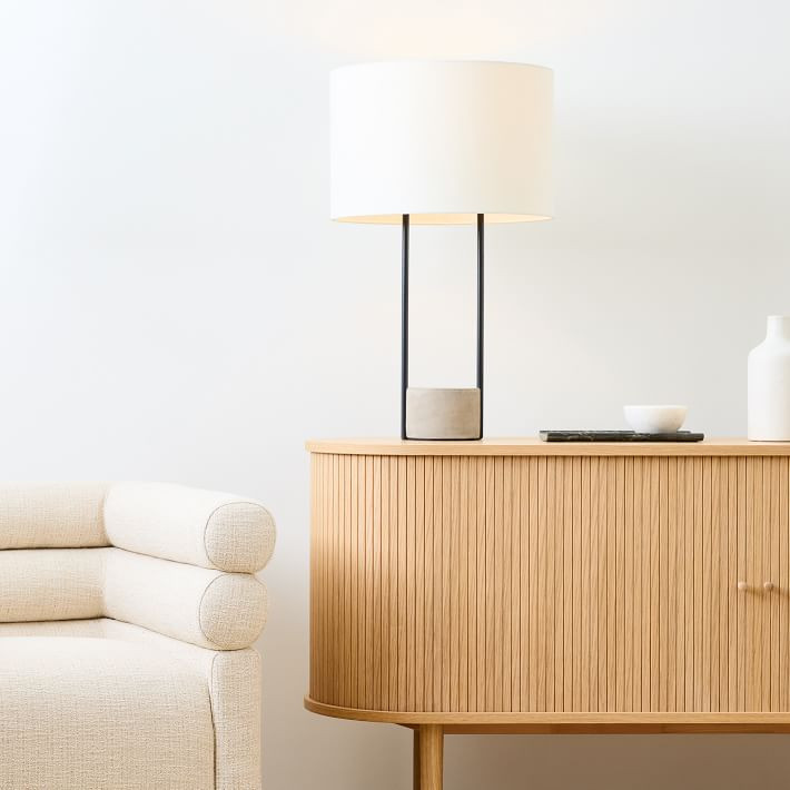 Industrial Outline Table Lamp (27") | West Elm (US)
