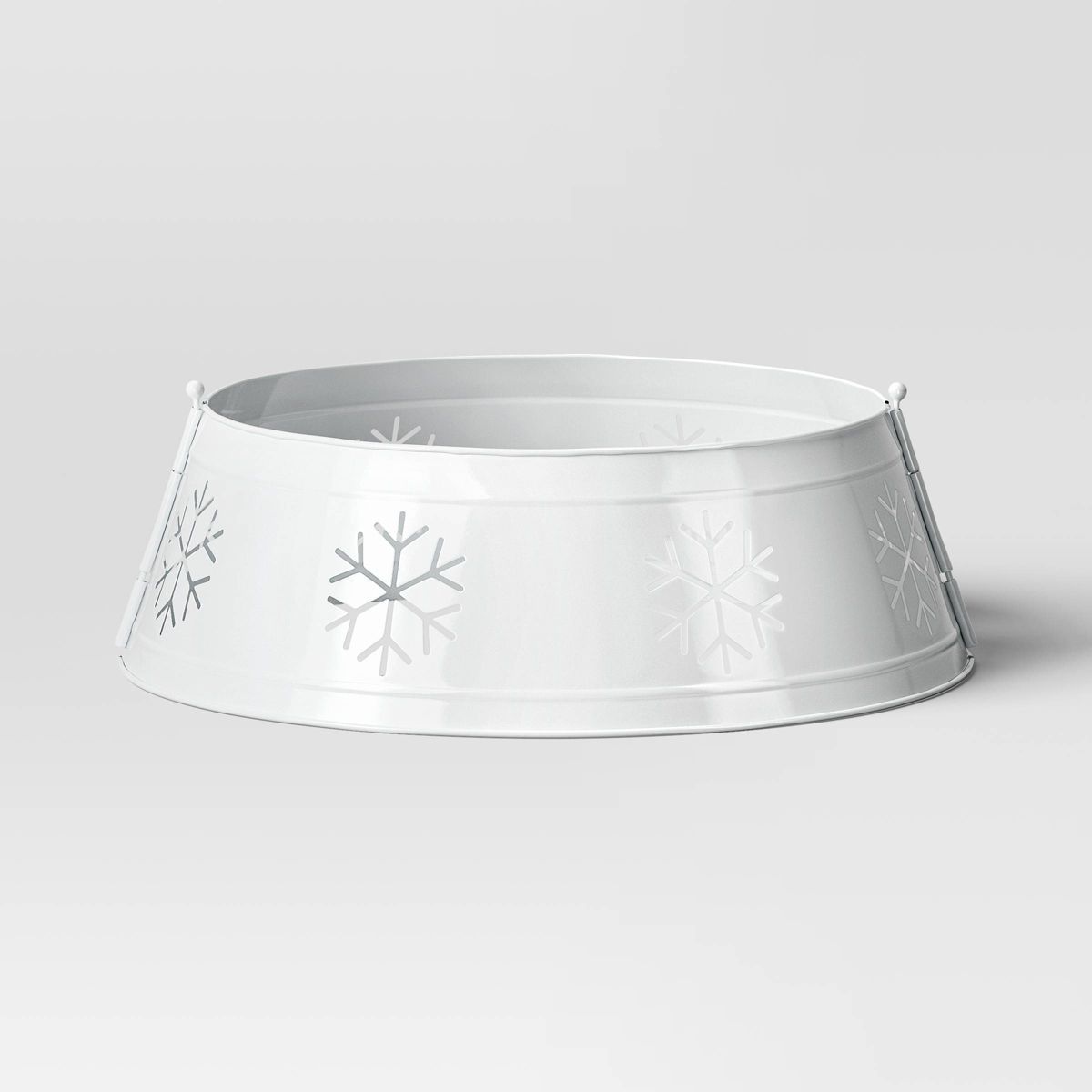 25" Metal Christmas Tree Collar with Die Cut Snowflakes White - Wondershop™ | Target