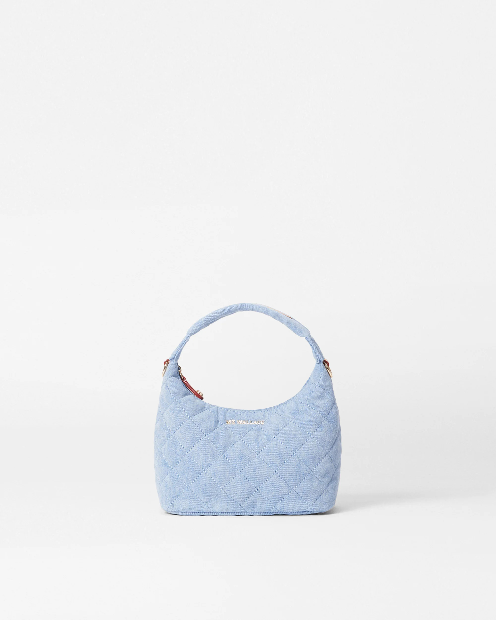 True Light Denim Mini Metro Hobo | MZ Wallace