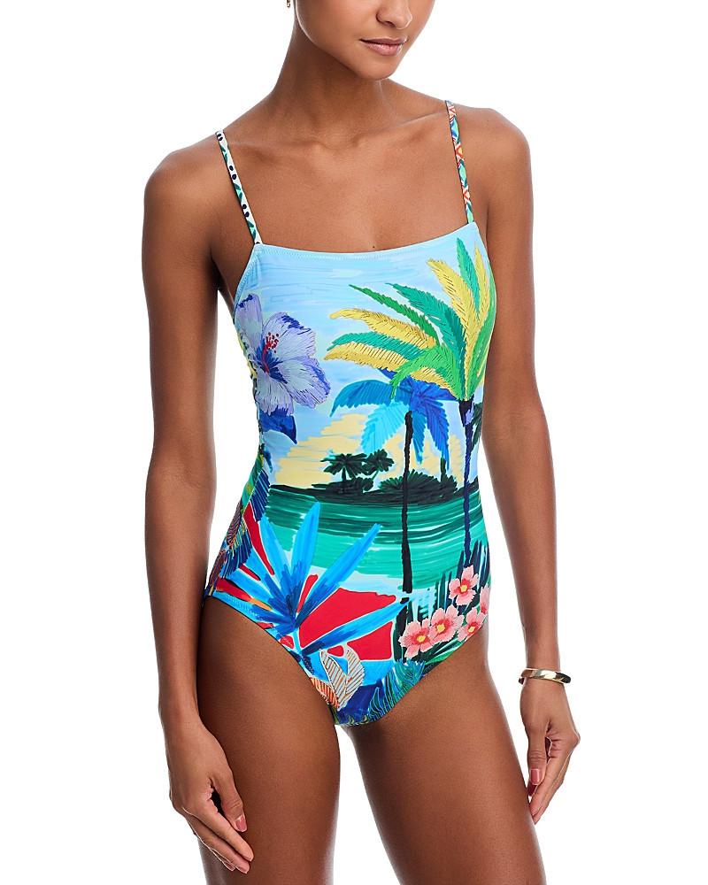 Johnny Was Spaghetti Strap One Piece Swimsuit | Bloomingdale's (US)