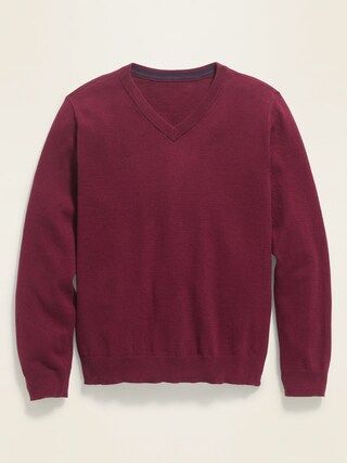 Solid V-Neck Sweater for Boys | Old Navy (US)