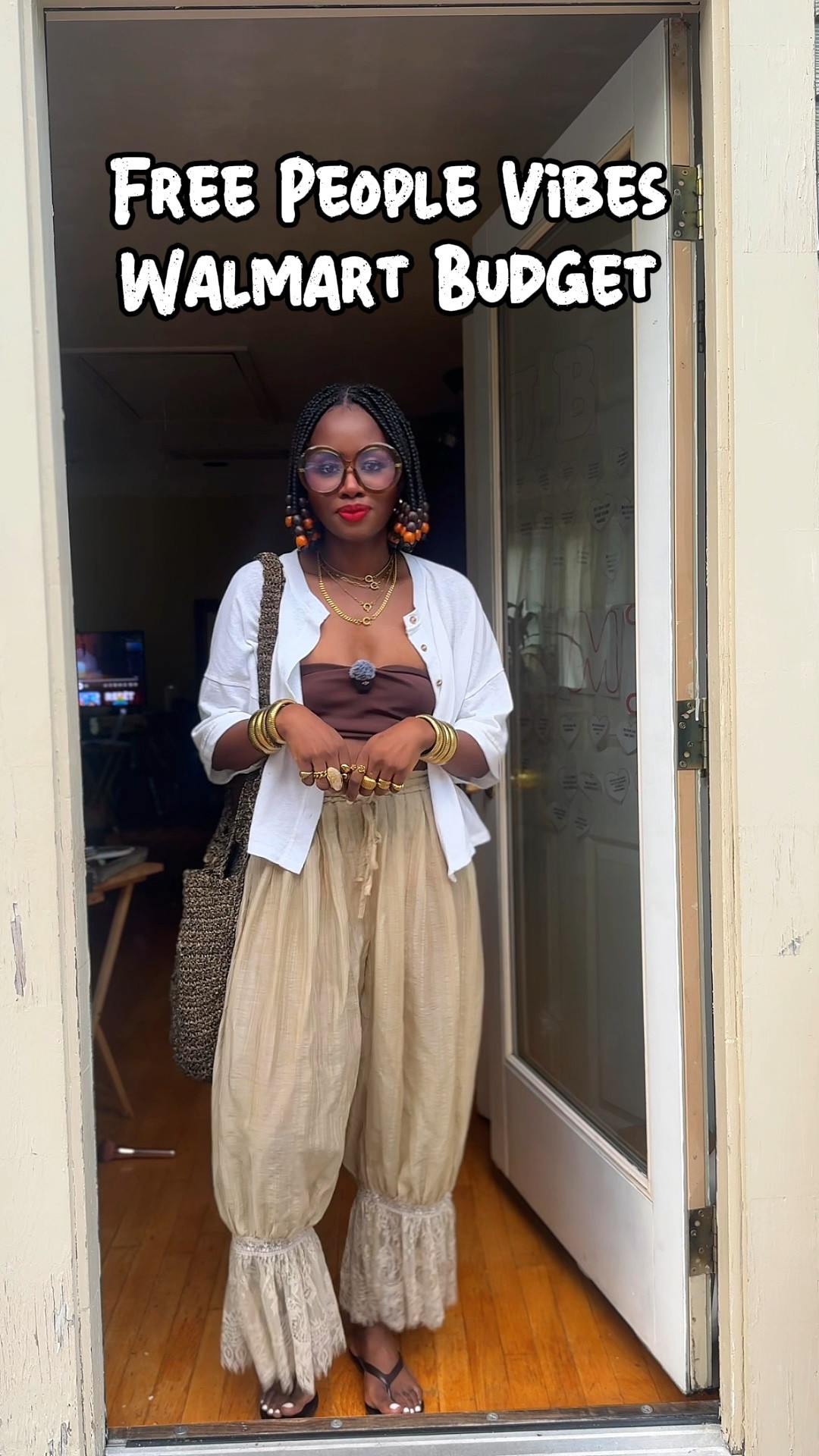 More #freepeople vibes on a Walmart budget! Neutral colors featuring my favorite pair of bloomer pants. Perfect easy breezy summer/fall look

#LTKOver40 #LTKSeasonal
