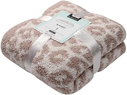 Bearberry Fuzzy Leopard Knitted Throw Blanket Soft Cozy Warm Microfiber Blanket for Couch Sofa Be... | Amazon (US)