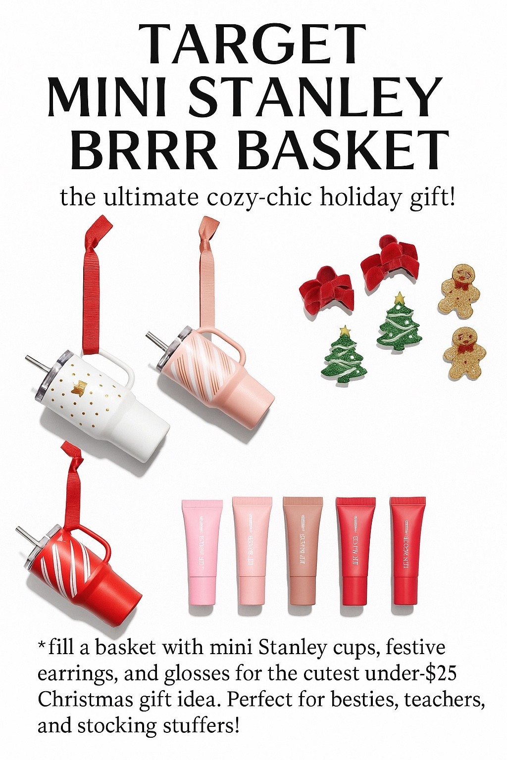 🎯 Target Mini Brrr Basket


A cozy and festive Target Mini Brrr Basket packed with holiday goodies! From reindeer face masks and whipped lotion to pink mugs, cute gingerbread cookies, and mini lip glosses — it’s the perfect mix of pampering, sweetness, and Christmas cheer. The ideal gift for cozy nights in, self-care days, or Secret Santa surprises.

#targetfinds / #targetstyle / #targetchristmas / #targetbasket / #holidaygifts / #giftideas / #christmasbasket / #holidayfinds / #cozyvibes / #holidaymagic / #christmasgifts / #christmasideas / #holidayaesthetic / #holidayinspo / #christmasdecor / #targethaul / #holidaybasket / #winterfavorites / #holidayseason / #festivefinds / #trendygifts / #trendyheidi / #brrrbasket / #targetlover / #holidaycheer