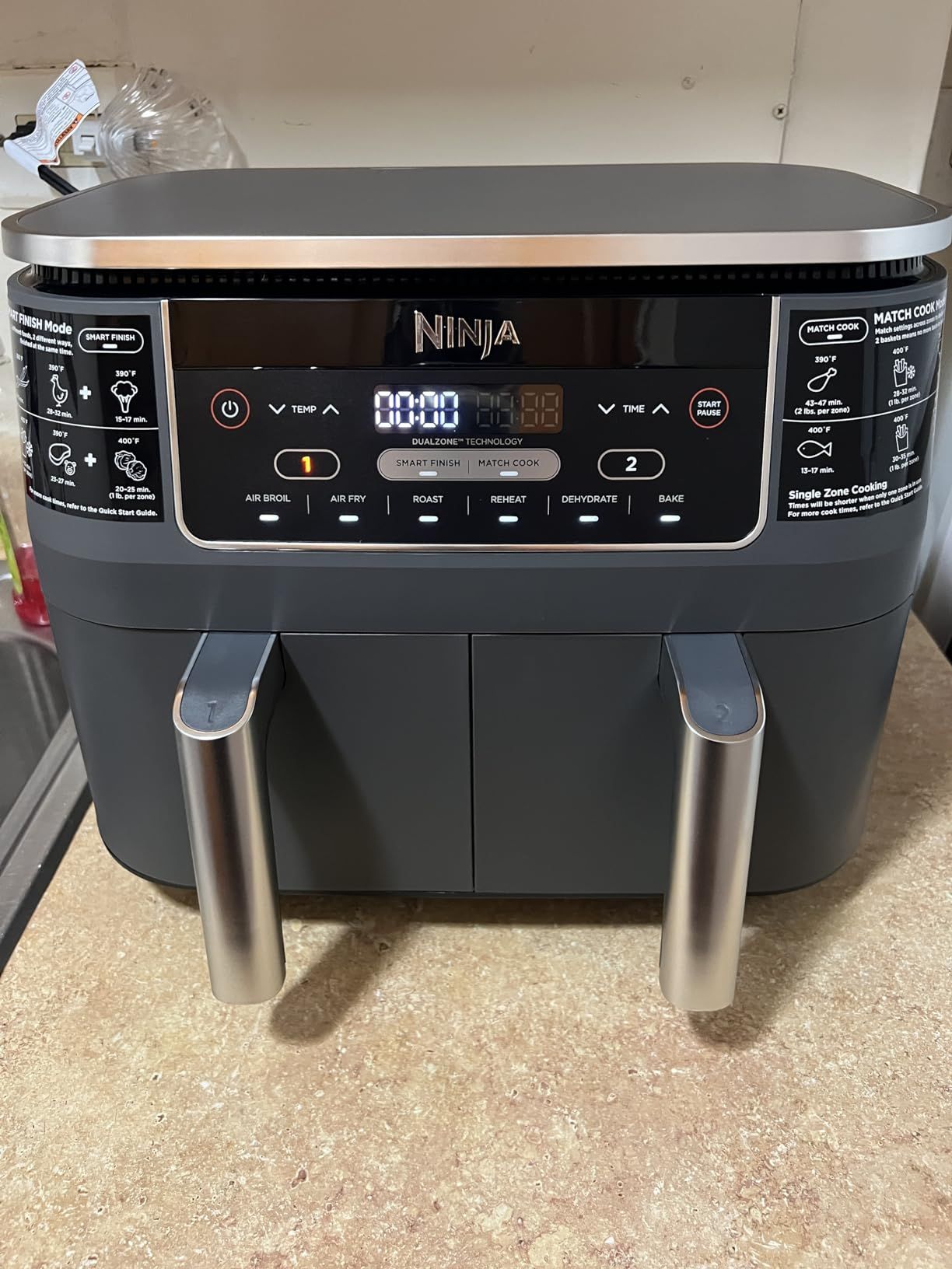 Ninja DZ201 Foodi 8 Quart 6-in-1 DualZone 2-Basket Air Fryer with 2 Independent Frying Baskets, M... | Amazon (US)