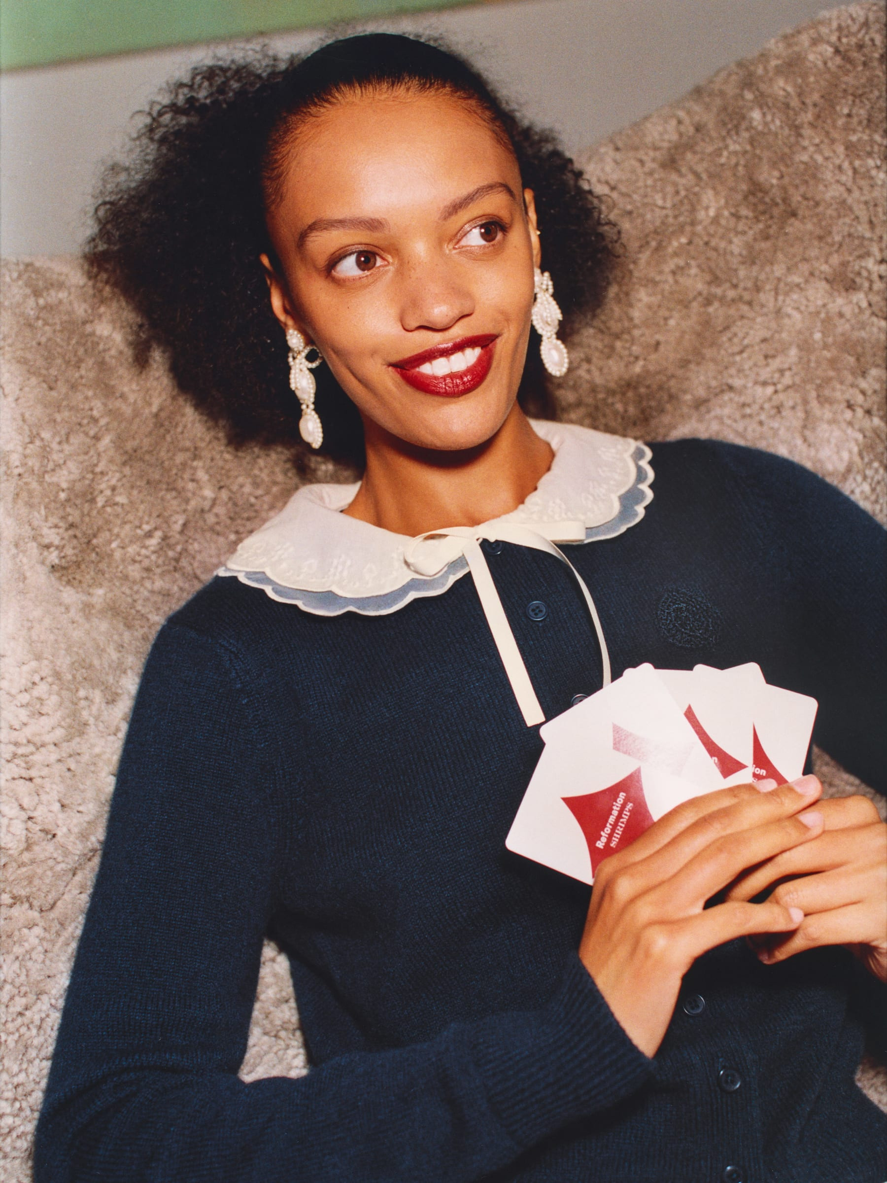 Queenie Cashmere Cardigan | Reformation (Global)