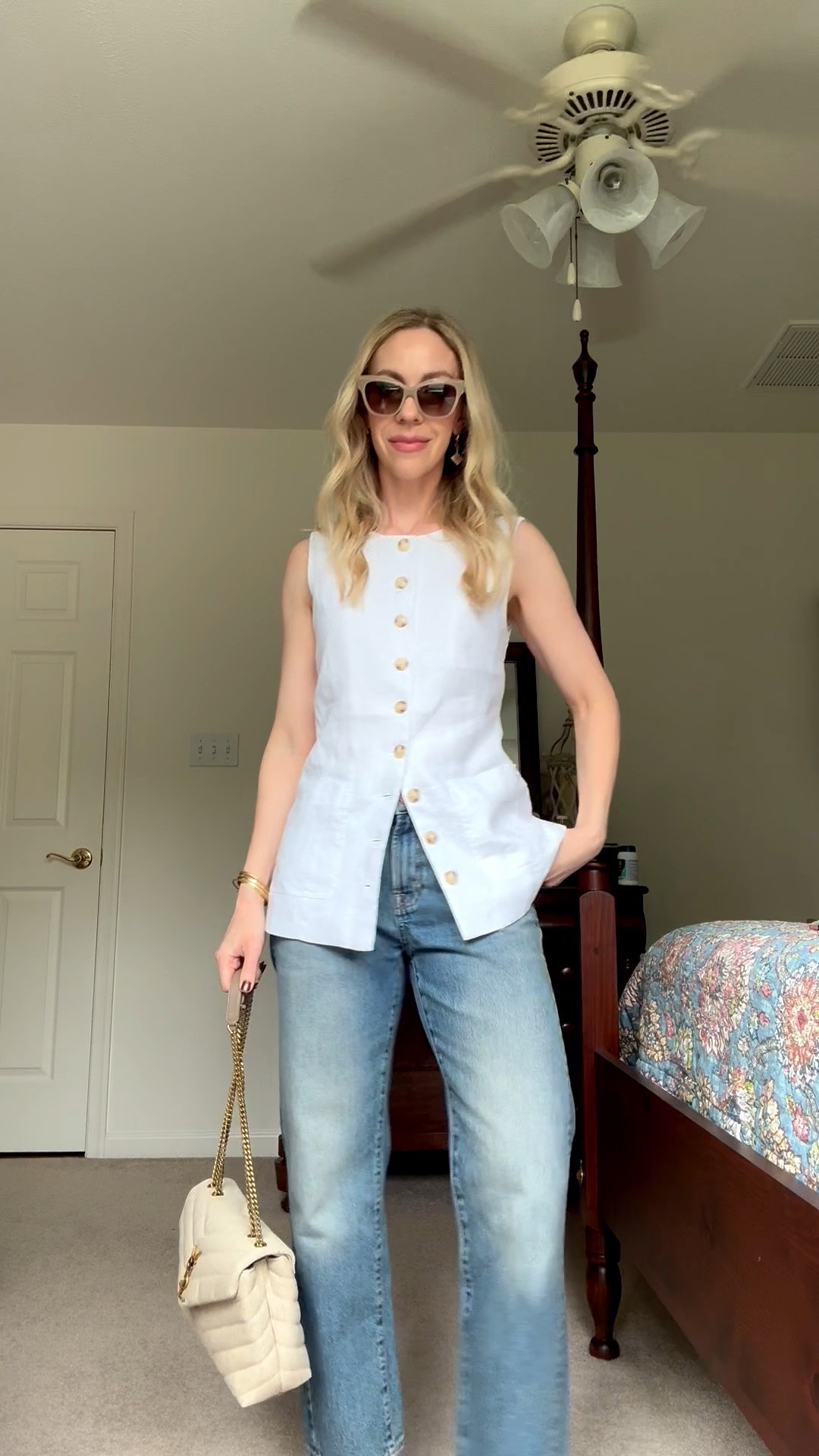 Linen vest - under $50 and so easy to wear with other pieces (try white linen bottoms for a monochrome look)

#LTKSeasonal #LTKOver40 #LTKgrwm