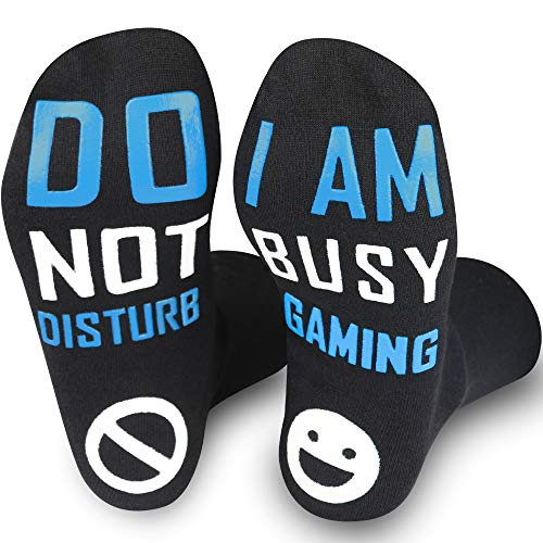 Birthday Gifts For Mens,Do Not Disturb Im Gaming Socks for Men,Teen Boys Gifts Ideas,Fathers Day Funny Gifts For Dad Sons | Amazon (US)