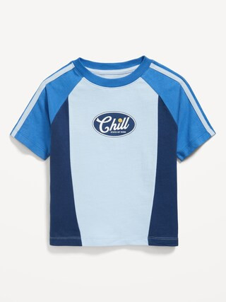 Oversized Color-Block Graphic T-Shirt for Toddler Boys | Old Navy (US)