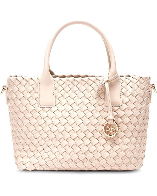 Anne Klein Womens Small Convertible Woven Tote with Pouch | Amazon (US)