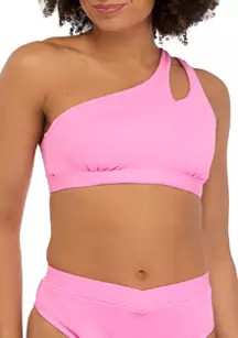 Sweet Daisy One Shoulder Swim Top | Belk