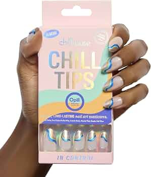 Chillhouse Chill Tips Signatures Press On Nails Kit, In Control - 30 Nail Shapes & Sizes, Dual-Si... | Amazon (US)
