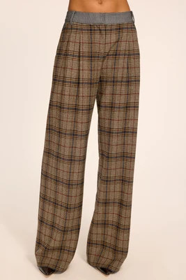 Leslie Plaid Tailored Pant | Ramy Brook