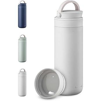 LocknLock Metro Two Way Tumbler White 16oz, BPA-Free Double Wall Stainless Steel Vacuum Insulated Tu | Amazon (US)