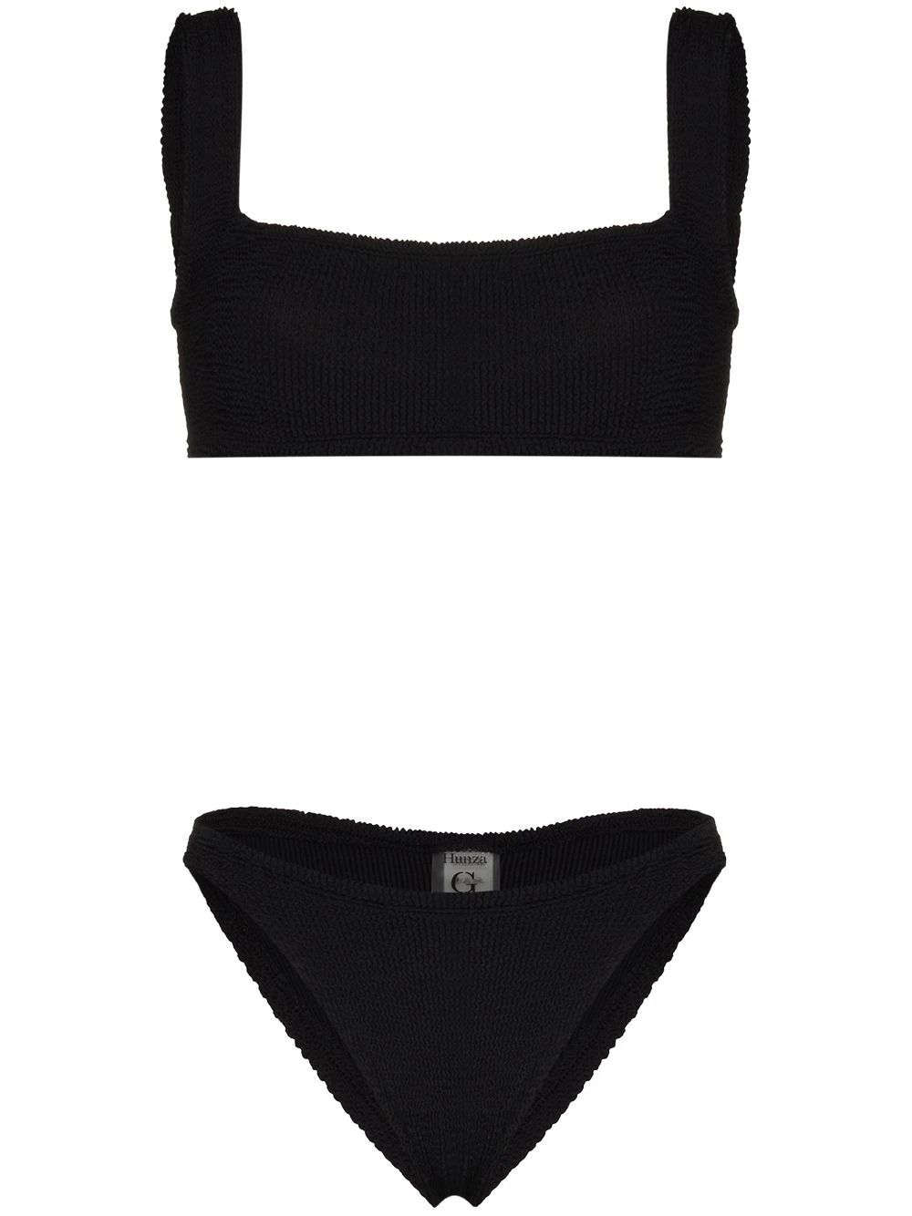 Hunza G Xandra square-neck Bikini Set - Farfetch | Farfetch Global