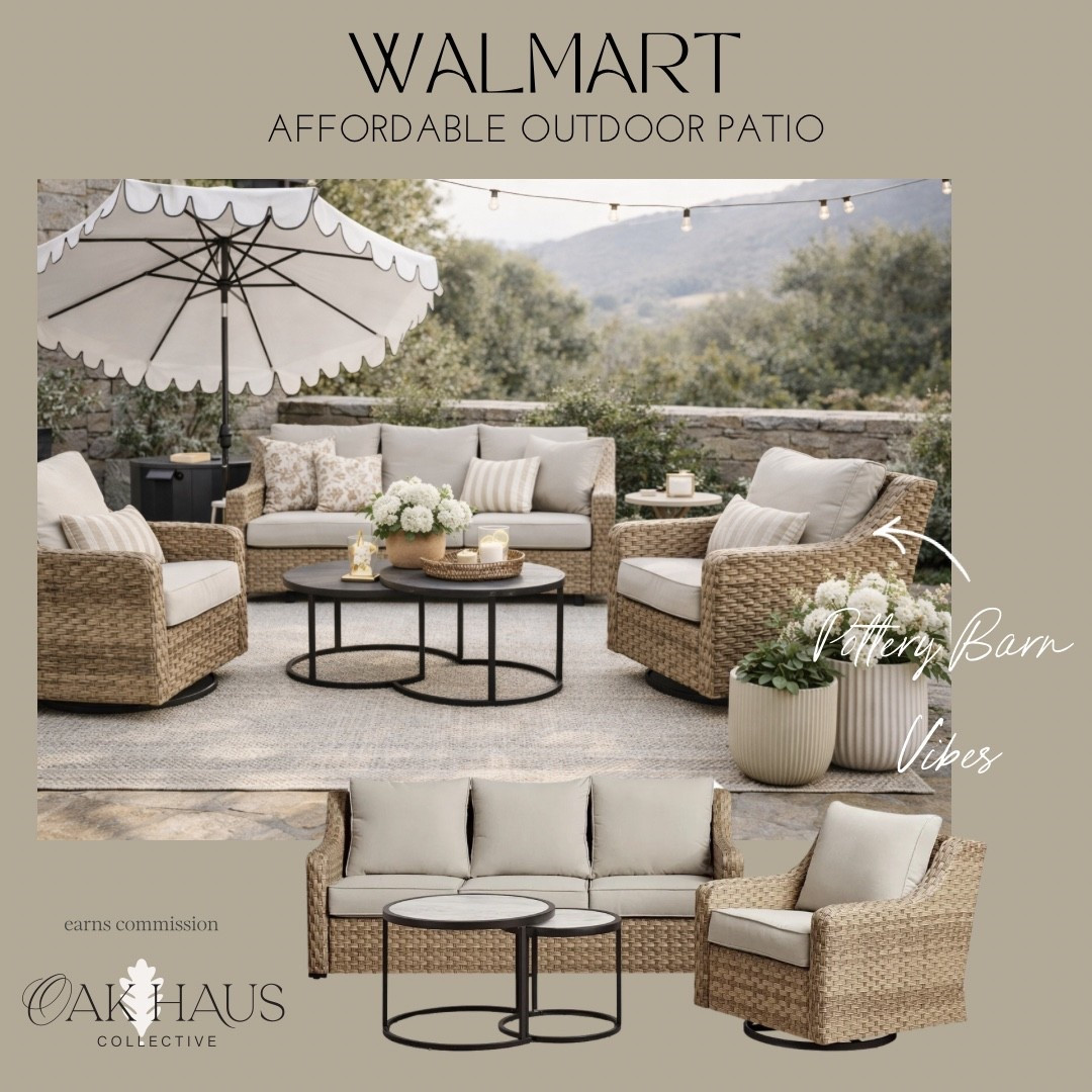 Walmart outdoor patio set, affordable outdoor, pottery barn looks-for-less, outdoor patio set, outdoor furniture, patio set, Walmart outdoor 

#LTKmomlife #LTKHome