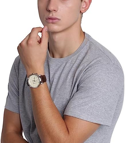 Fossil Neutra Men's Chronograph Watch with Stainless Steel Bracelet or Genuine Leather Band | Amazon (US)