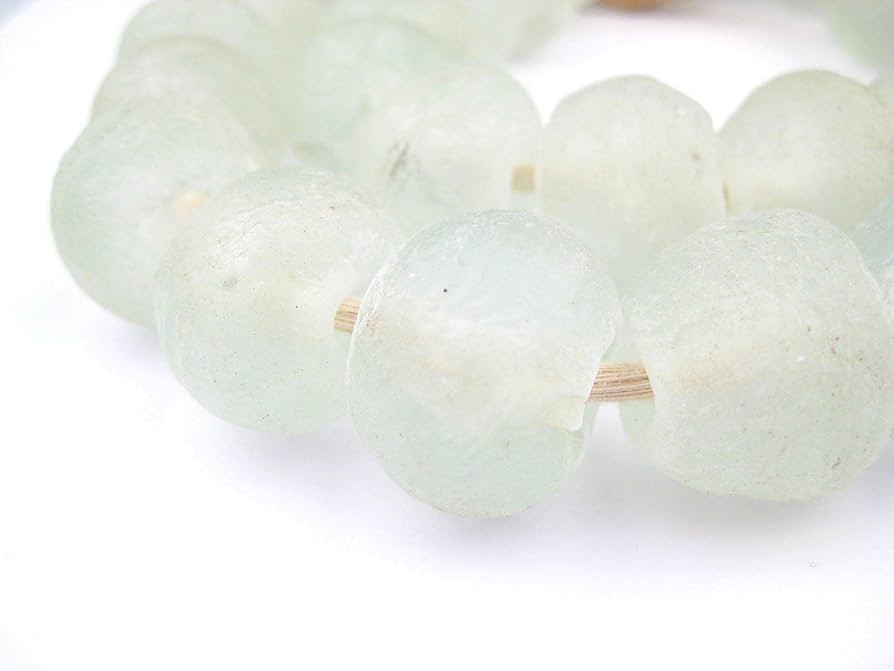 Jumbo Recycled Glass Beads, 21–25mm – African Sea Glass for Wall Hangings, Coffee Table Decor... | Amazon (US)