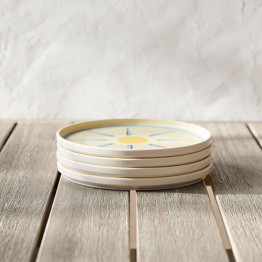 Sardine Melamine Outdoor Salad Plate Sets | West Elm (US)