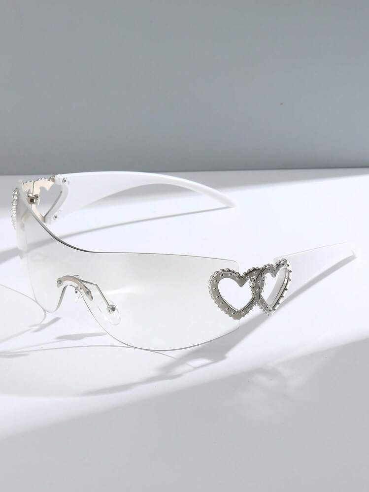 1pc Plastic Frameless Wraparound Fashion Fashion Glasses | SHEIN