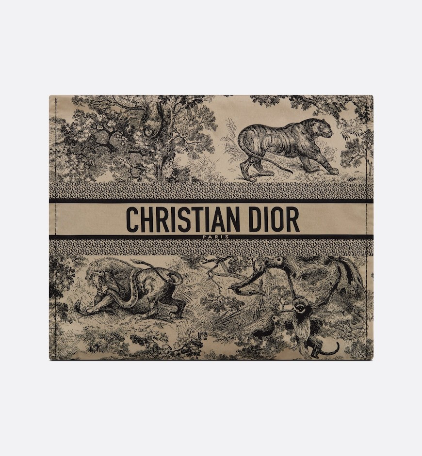 Hazelnut Toile de Jouy Technical Fabric | Dior Couture