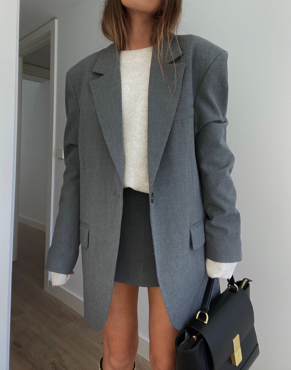 Grey blazer outfit 

#LTKworkwear #LTKstyletip #LTKSeasonal