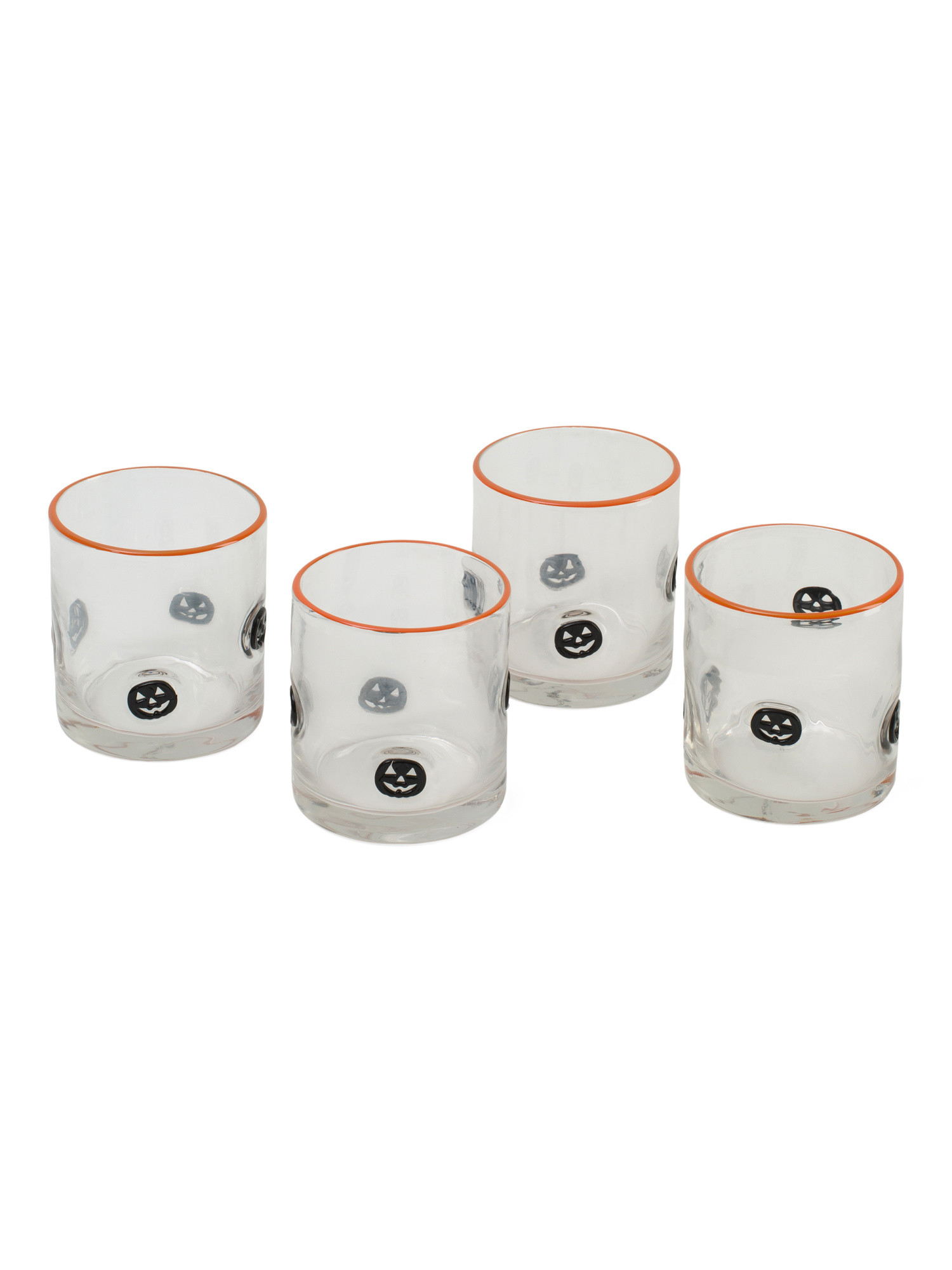 4pk 10oz Jack O Lantern Double Old Fashioned Glasses | Marshalls