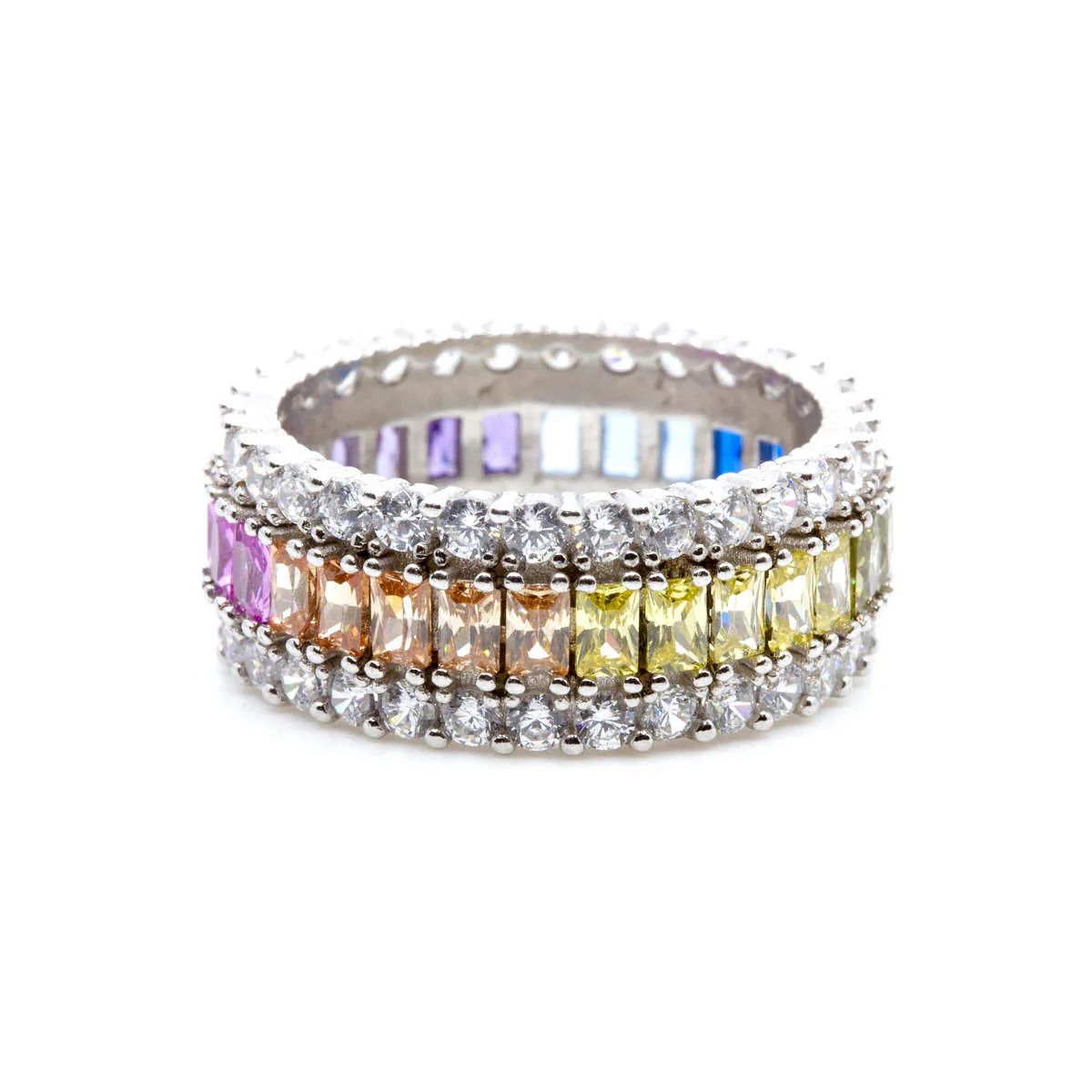 Thick Rainbow Halo Ring | Ragen Jewels