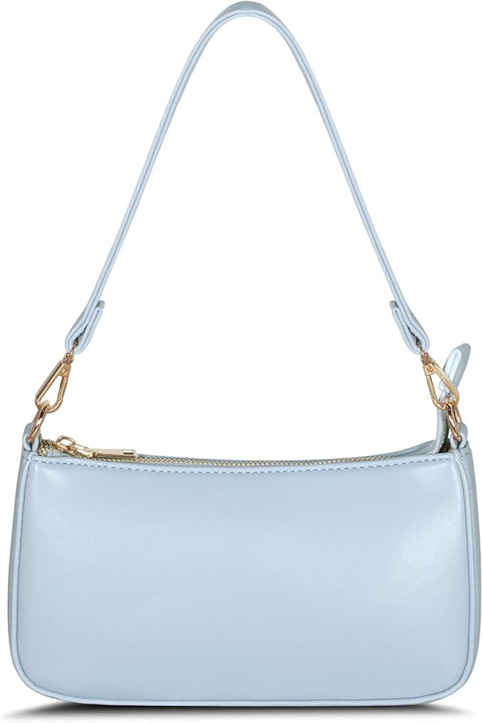 NIUEIMEE ZHOU Shoulder Bag for Women Retro Vegan Leather Classic Clutch Tote HandBags Purses with... | Amazon (US)