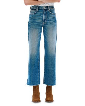 Grace High Rise Cropped Wide Jeans in Bluebird | Bloomingdale's (US)
