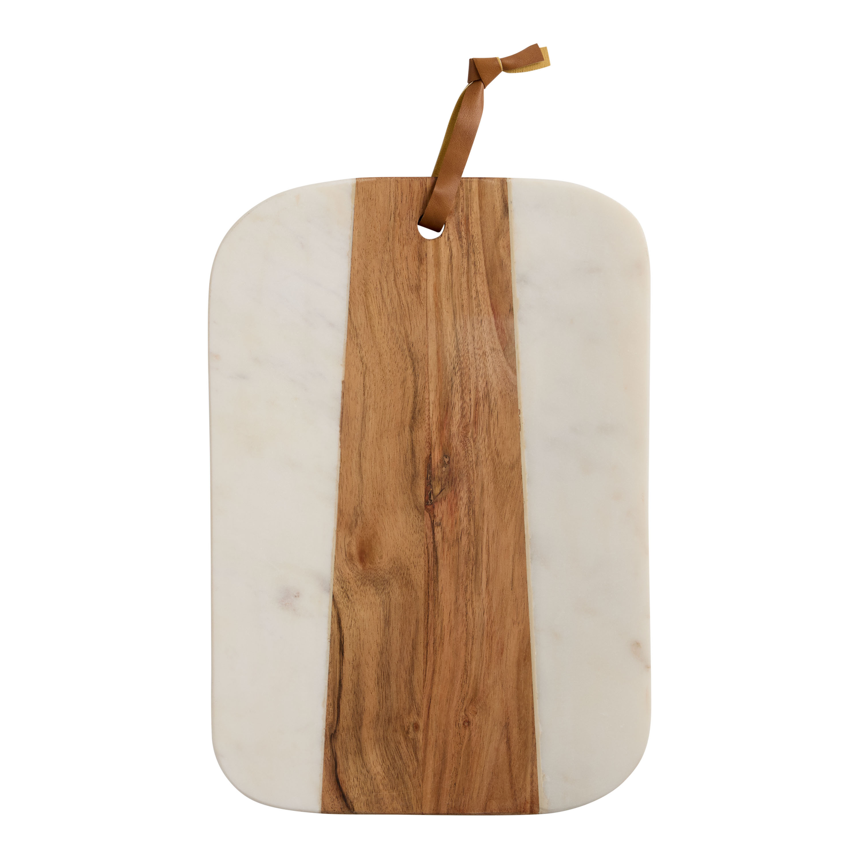 White Marble And Acacia Wood Serving Board | World Market