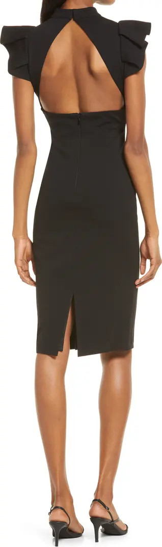 Stylish Splendor Backless Ruffle Midi Dress | Nordstrom