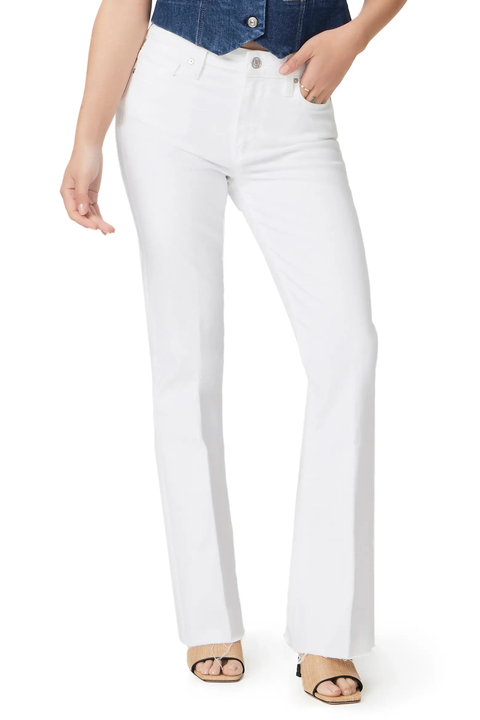 Laurel Canyon Raw Hem High Waist Bootcut Jeans (Women) | Nordstrom | Nordstrom