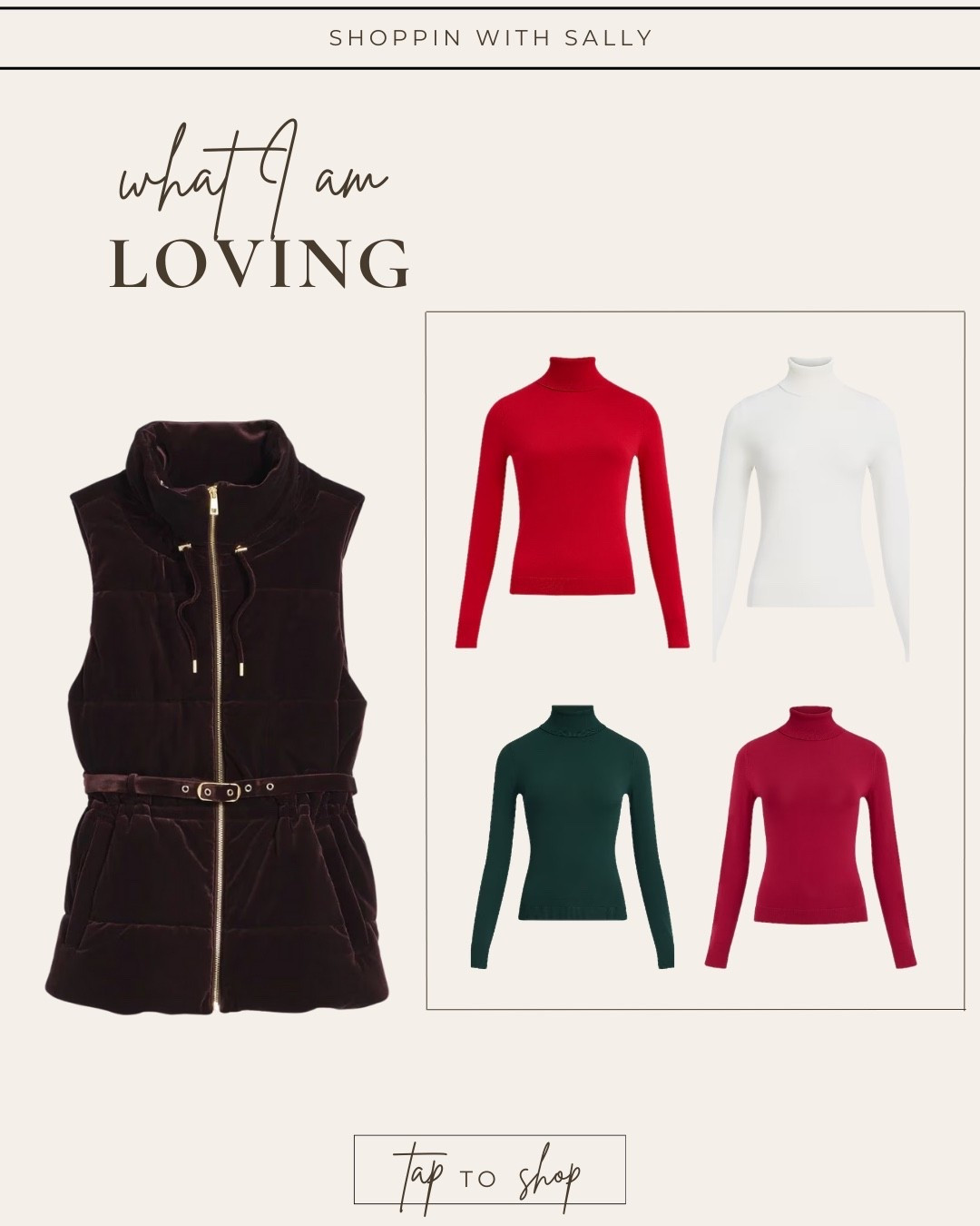 I wear a size small in the turtleneck!!! The racing red and ivory are 🌷🍁!!! #hocspring #tcispring #color

#LTKdayinmylife #LTKGiftGuide #LTKHoliday