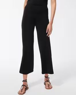 Petite Travelers Wide Leg Side Slit Ankle Pants | Chico's