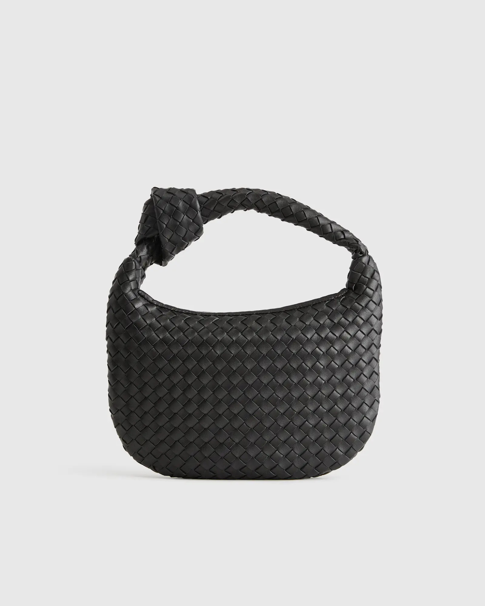 Italian Leather Handwoven Mini Hobo Bag | Quince