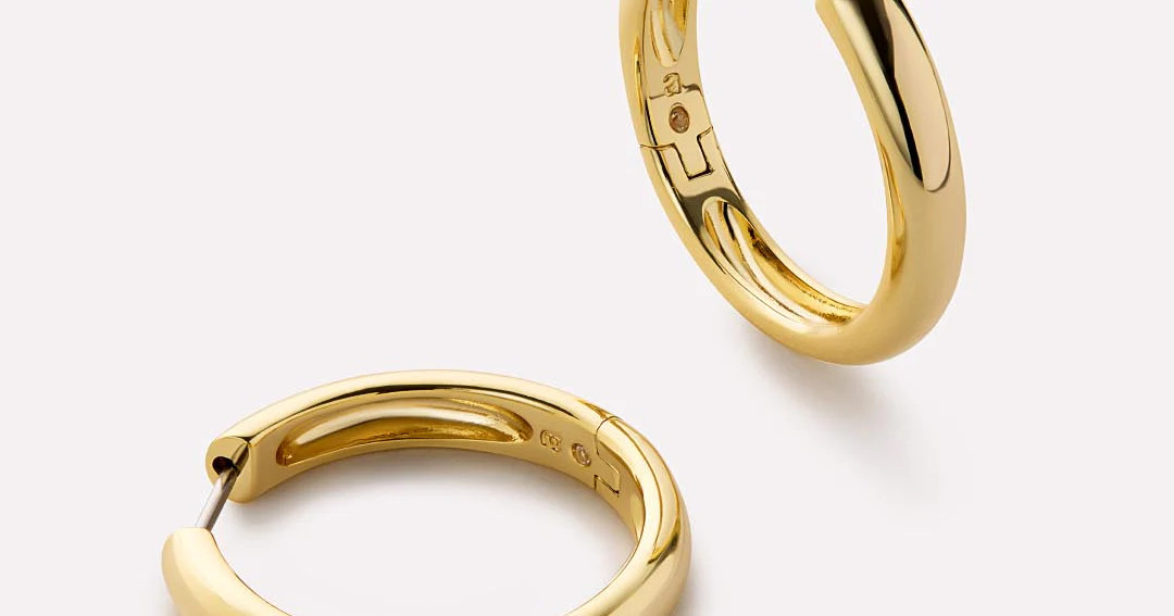 Gold Hoop Earrings - Giulia Large | Ana Luisa