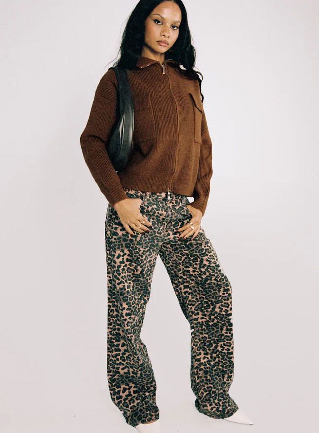 Top Model Jeans Leopard | Princess Polly US