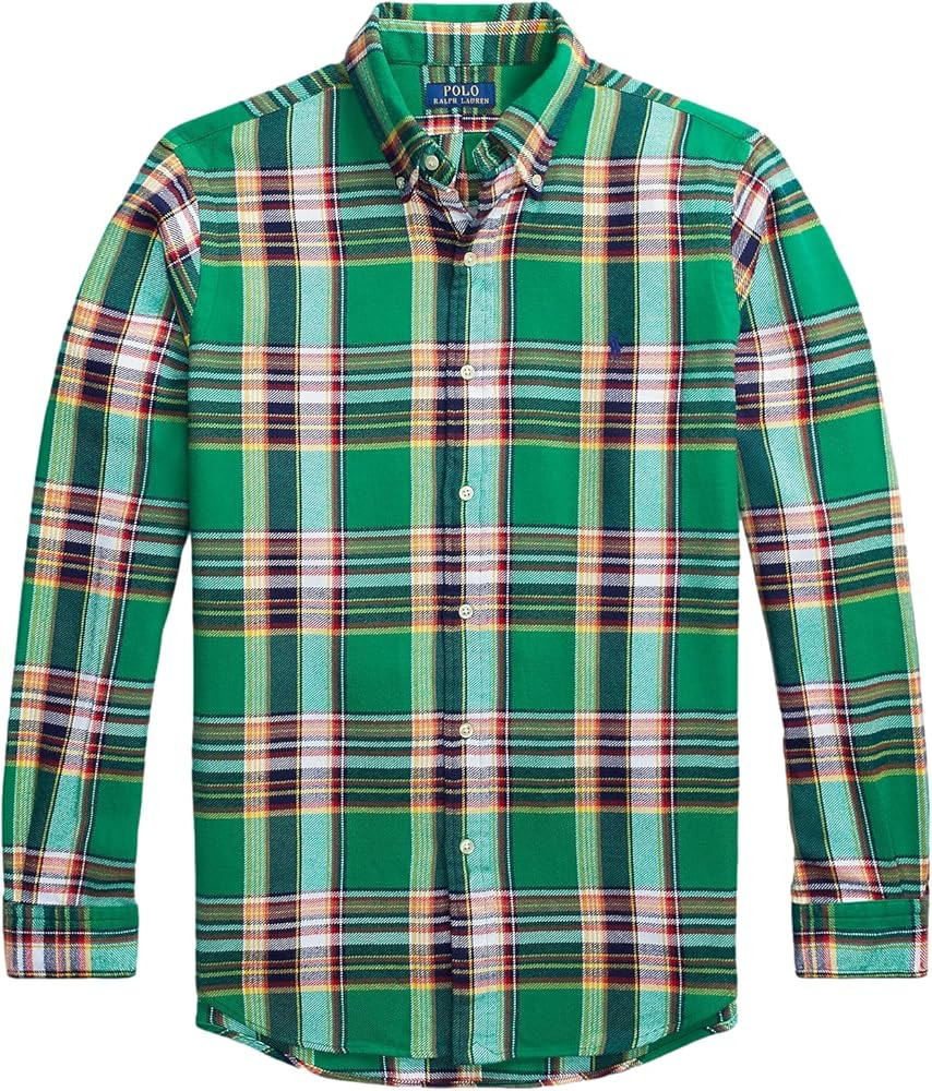 POLO RALPH LAUREN Men's Classic-Fit Plaid Brushed Flannel Shirt | Amazon (US)
