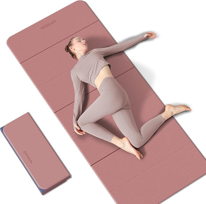 7-Fold Yoga Mat 70"x24" - 1/2 Inch Thick Folding Exercise Mat, Compact Non-Slip TPE Mat for Trave... | Amazon (US)