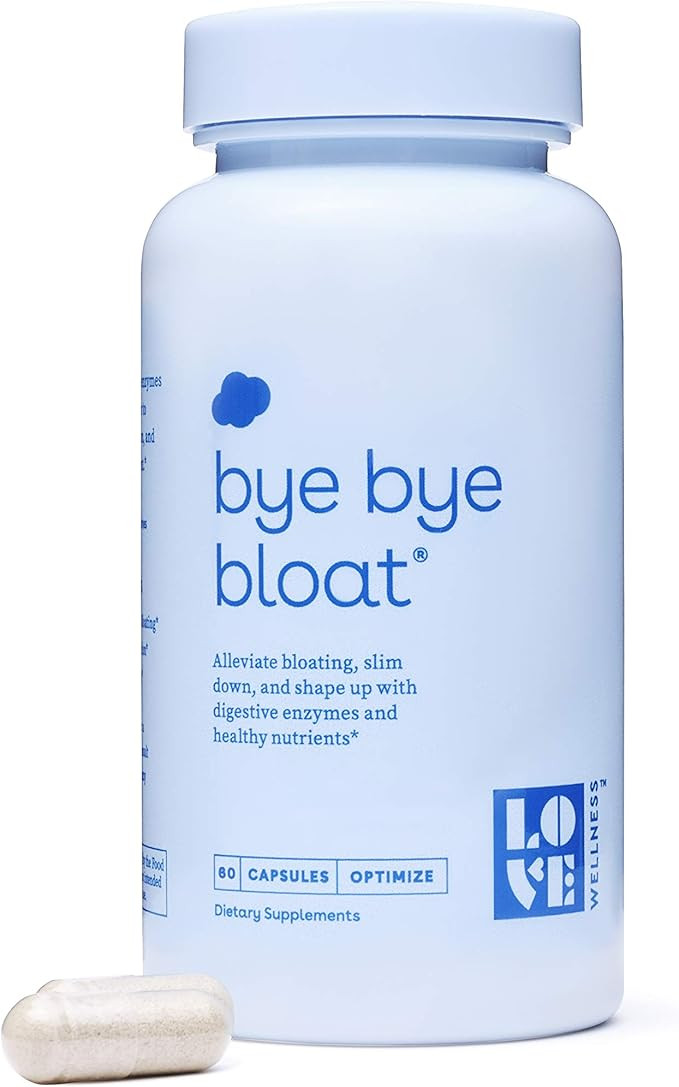 Love Wellness Bye, Bye, Bloat - Digestive Enzymes Supplement - 30 Day Supply - Bloating Relief - ... | Amazon (US)