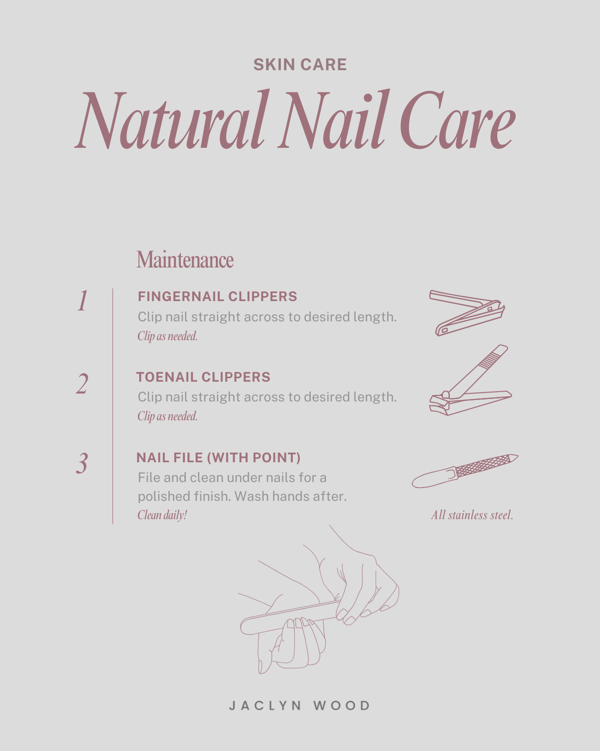 Natural Nail Care Maintenance - steps for clean polished nails every day 

 #LTKActive #LTKStyleTip #LTKBeauty