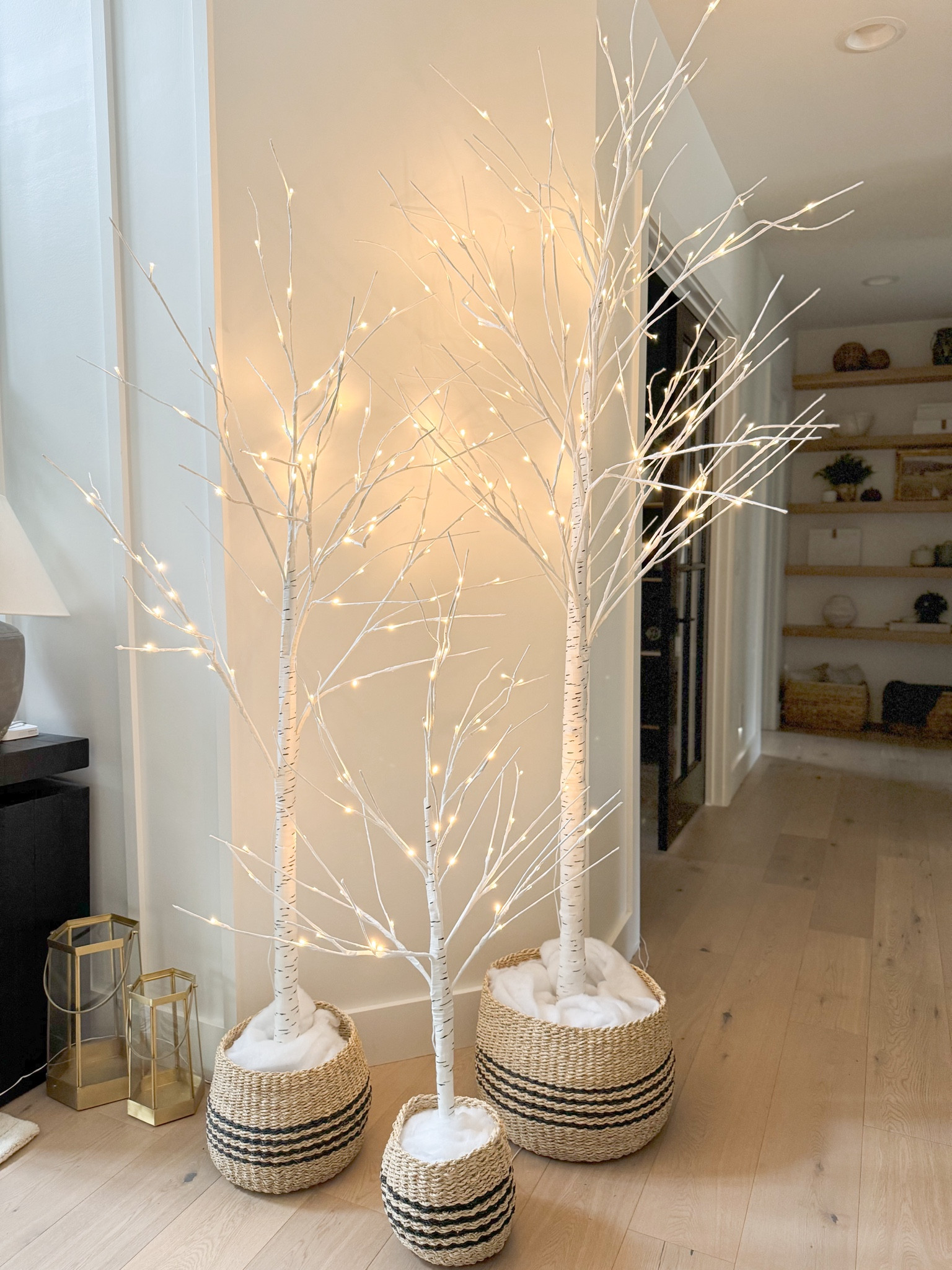 One of my favorite finds! These viral lighted birch trees bring that perfect luxe vibe to any space. 🌿✨ Whether indoors or outdoors, they instantly elevate your decor this holiday season. This set includes 4FT, 6FT, and 8FT trees and I also have the brown set on my front porch for that extra cozy touch. Perfect for year-round magic! 🌲 

#BirchTreeVibes #MinimalLuxe #OutdoorDecor #LightUpYourSpace #HomeStyle #winterdecor #amazonfinds #holidaydecor #viralbirchtree #lightedbirchtree #homedecorfinds 

#LTKHome #LTKHoliday #LTKSeasonal