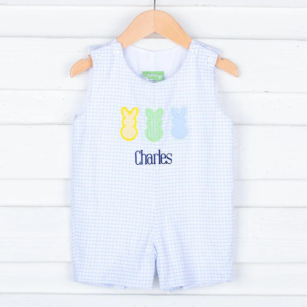 Peeps Blue Windowpane Jon Jon | Classic Whimsy